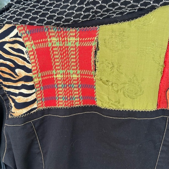 Desigual Women's Black Multicolor Patchwork Jacket - Picture 11 of 11